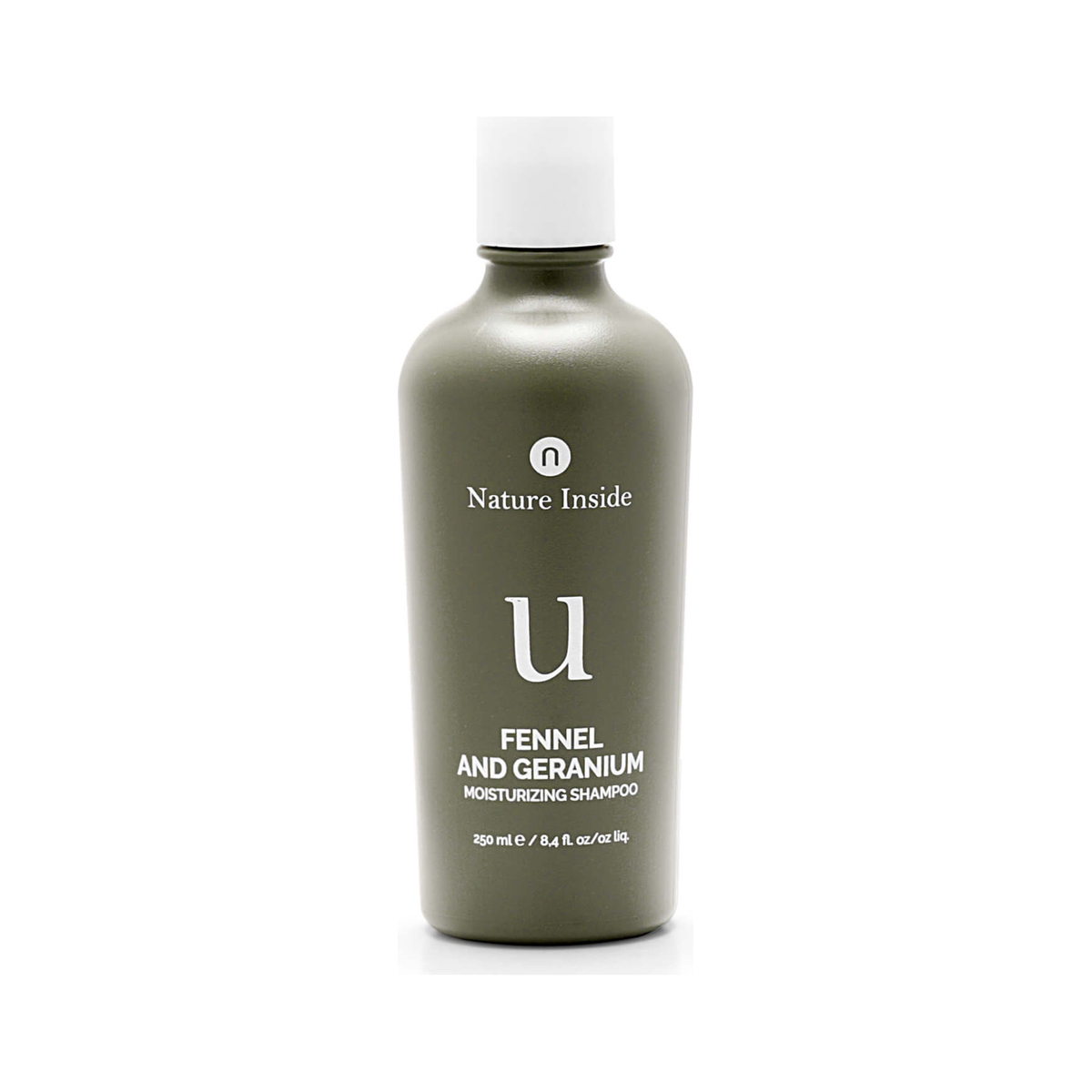NATURALMENTE Fennel & Geranium drėkinamasis šampūnas sausiems plaukams, 250 ml