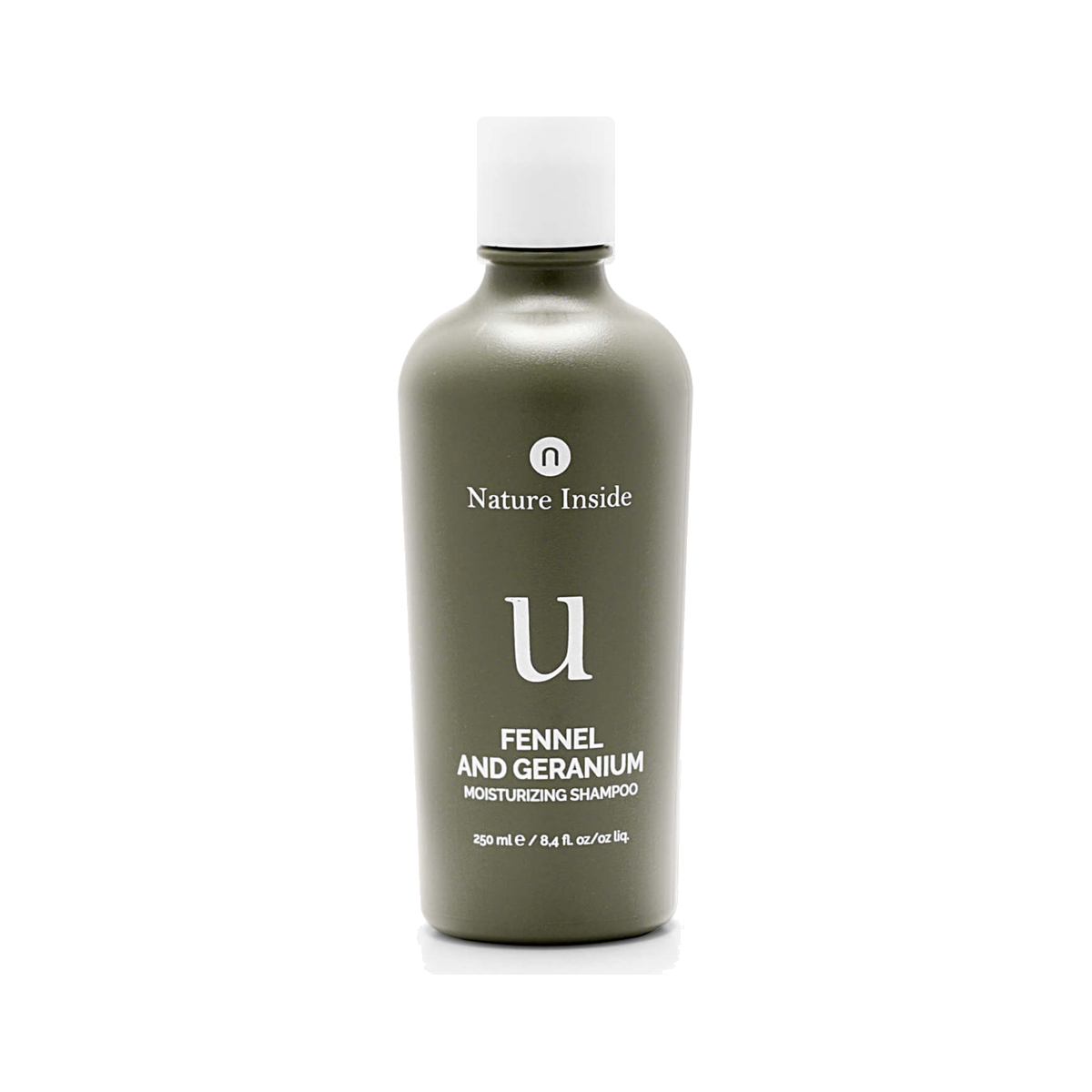 NATURALMENTE Fennel & Geranium drėkinamasis šampūnas sausiems plaukams, 250 ml