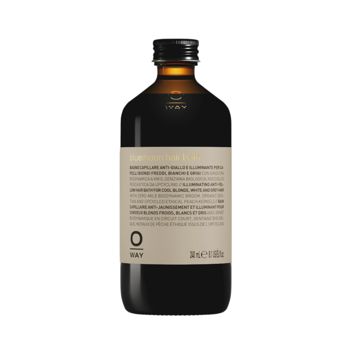 OWAY Bluemoon Hair Bath – violetinis šampūnas