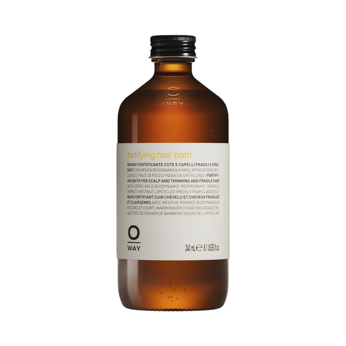 OWAY Fortifying Hair Bath – šampūnas nuo plaukų slinkimo