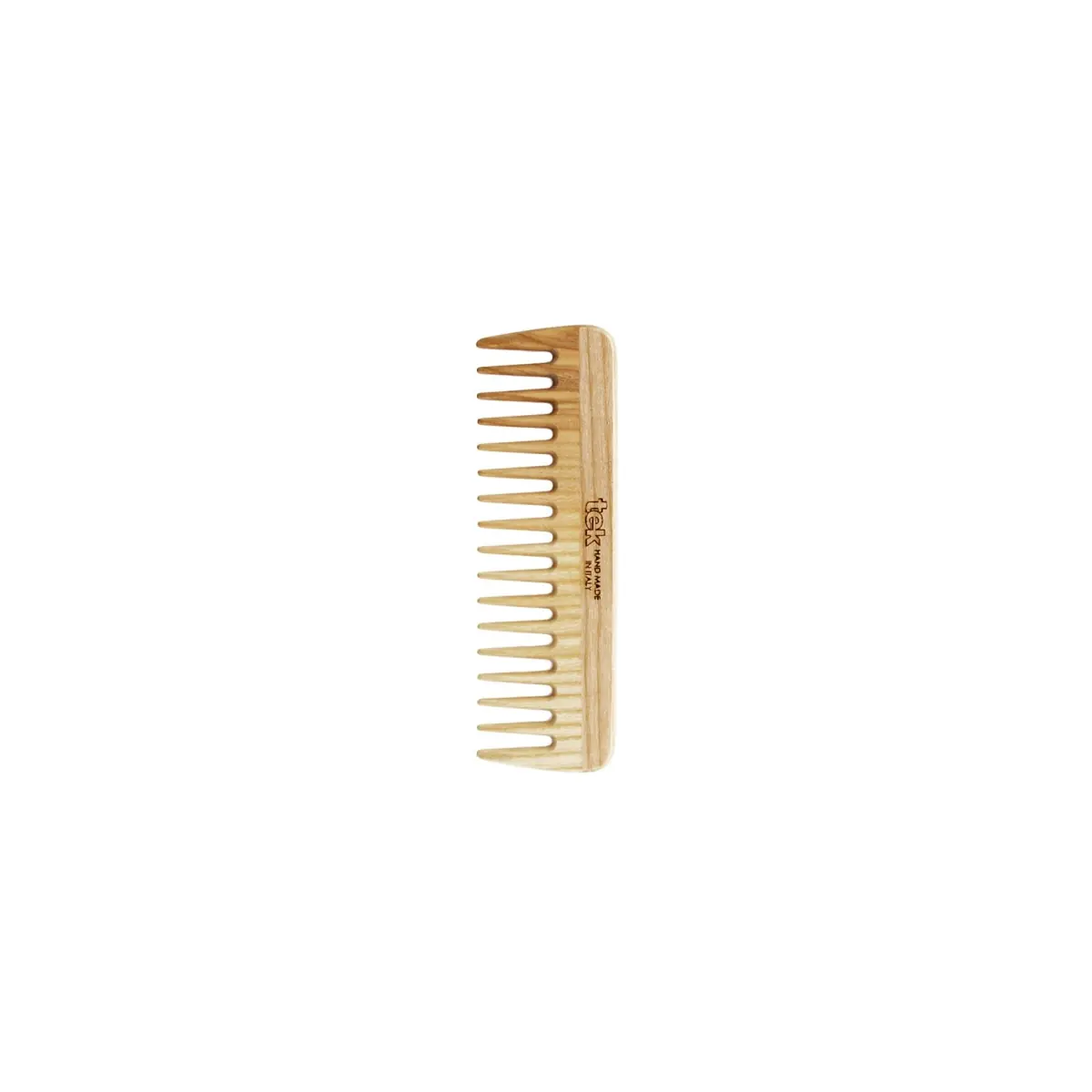 TEK mažos 14 cm uosio medienos šukos | Small 14 cm wide-tooth ash wood comb, SKU 2030-03