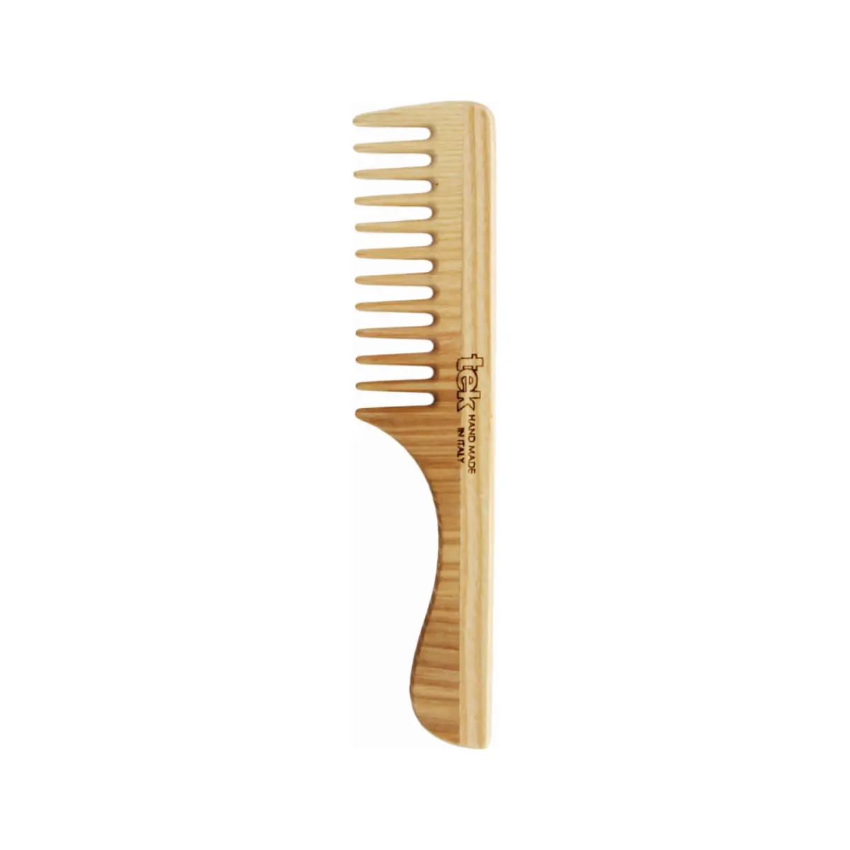 TEK medinės šukos su rankena | Wide-tooth wooden comb with handle, SKU 2040-03