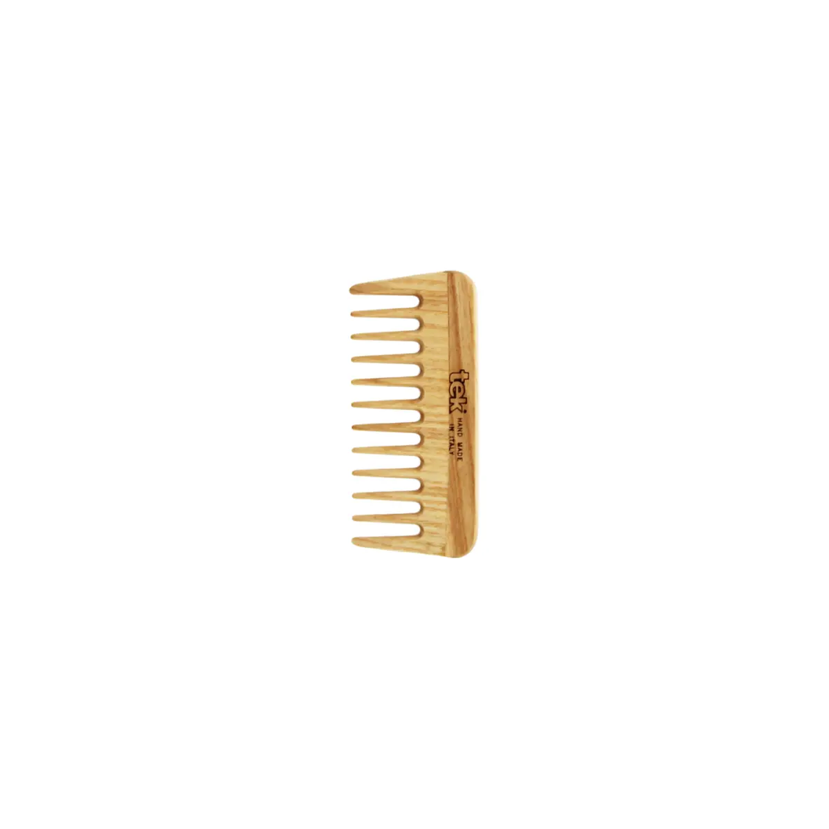 TEK mini 10 cm uosio medienos šukos | Mini 10 cm wide-tooth ash wood comb, SKU 2025-03
