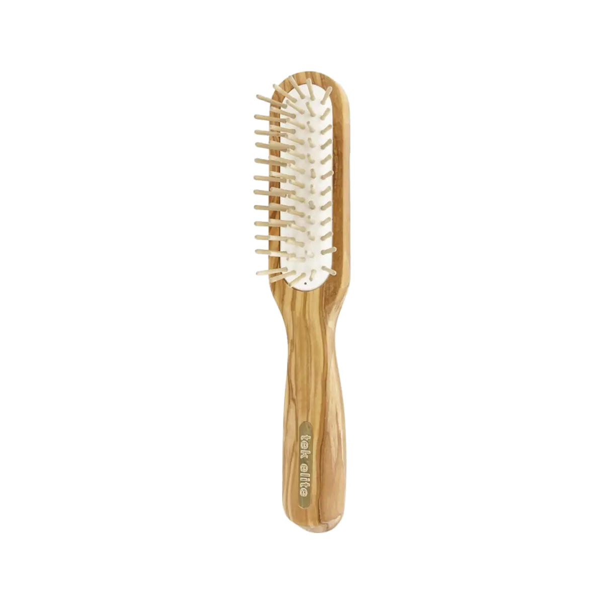 TEK stačiakampis alyvmedžio plaukų šepetys | Rectangular olive wood hair brush, SKU 1620-05