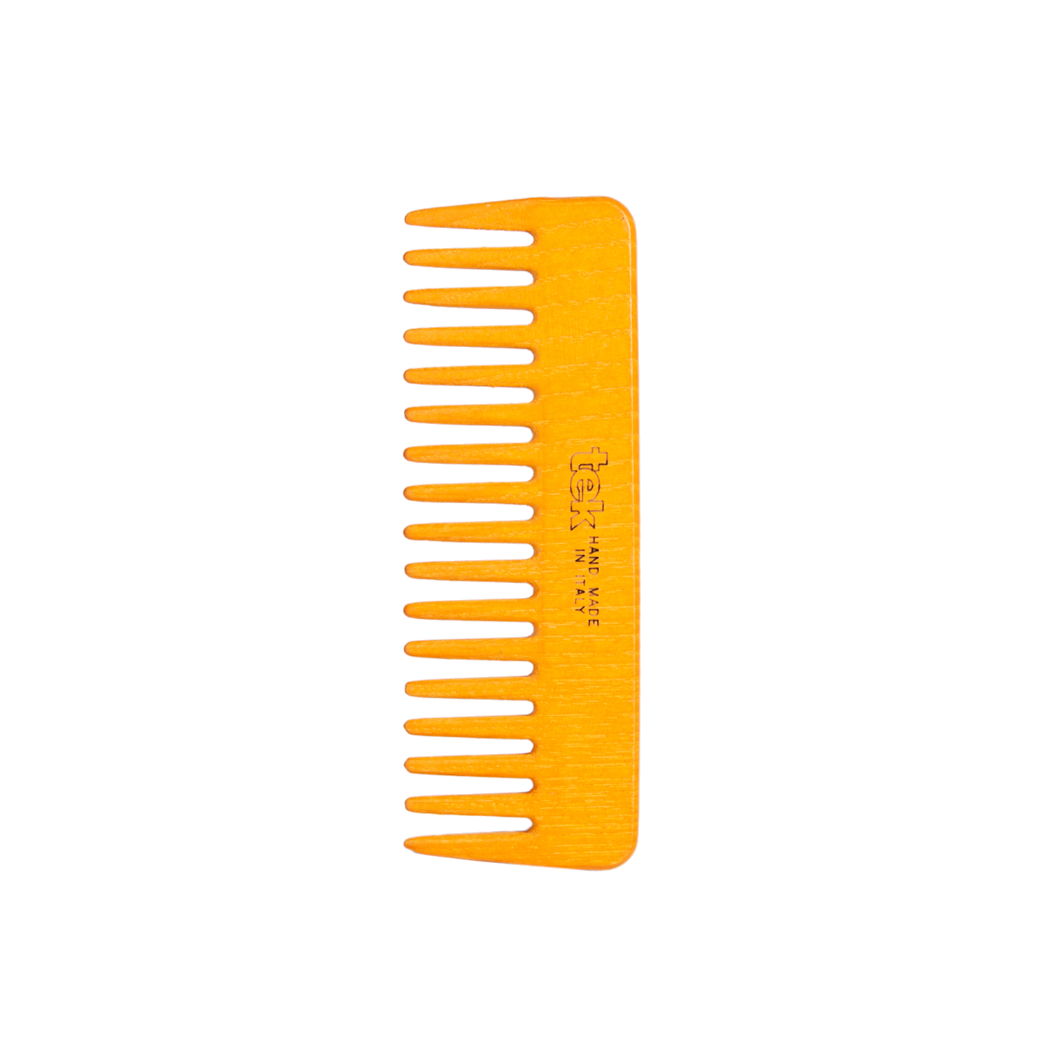 TEK oranžinės mažos medinės šukos | TEK Orange Small Wooden Comb, SKU 2030-19