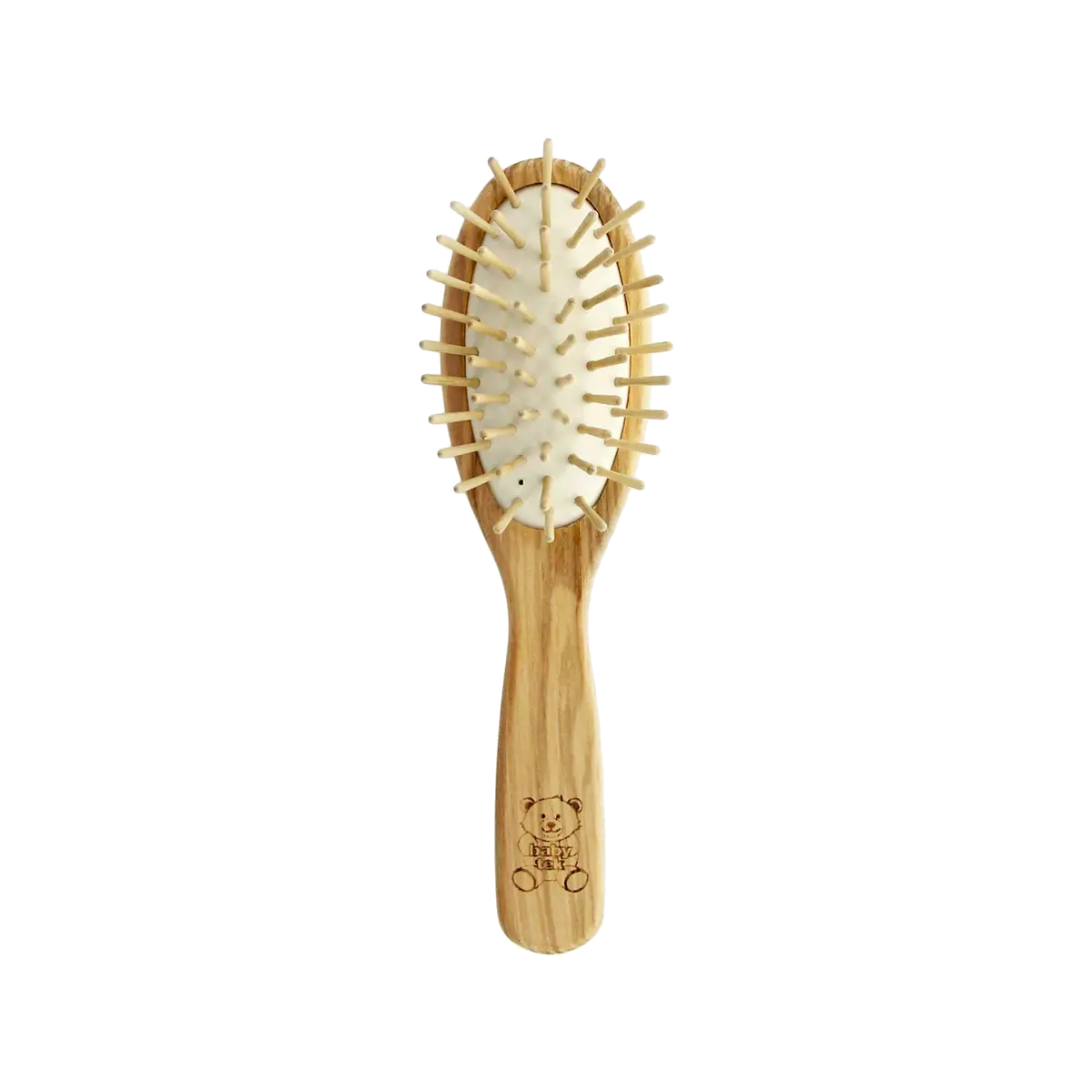 TEK vaikiškas ovalus uosio medienos plaukų šepetys | Wooden ash children’s hair brush, SKU 7190-03