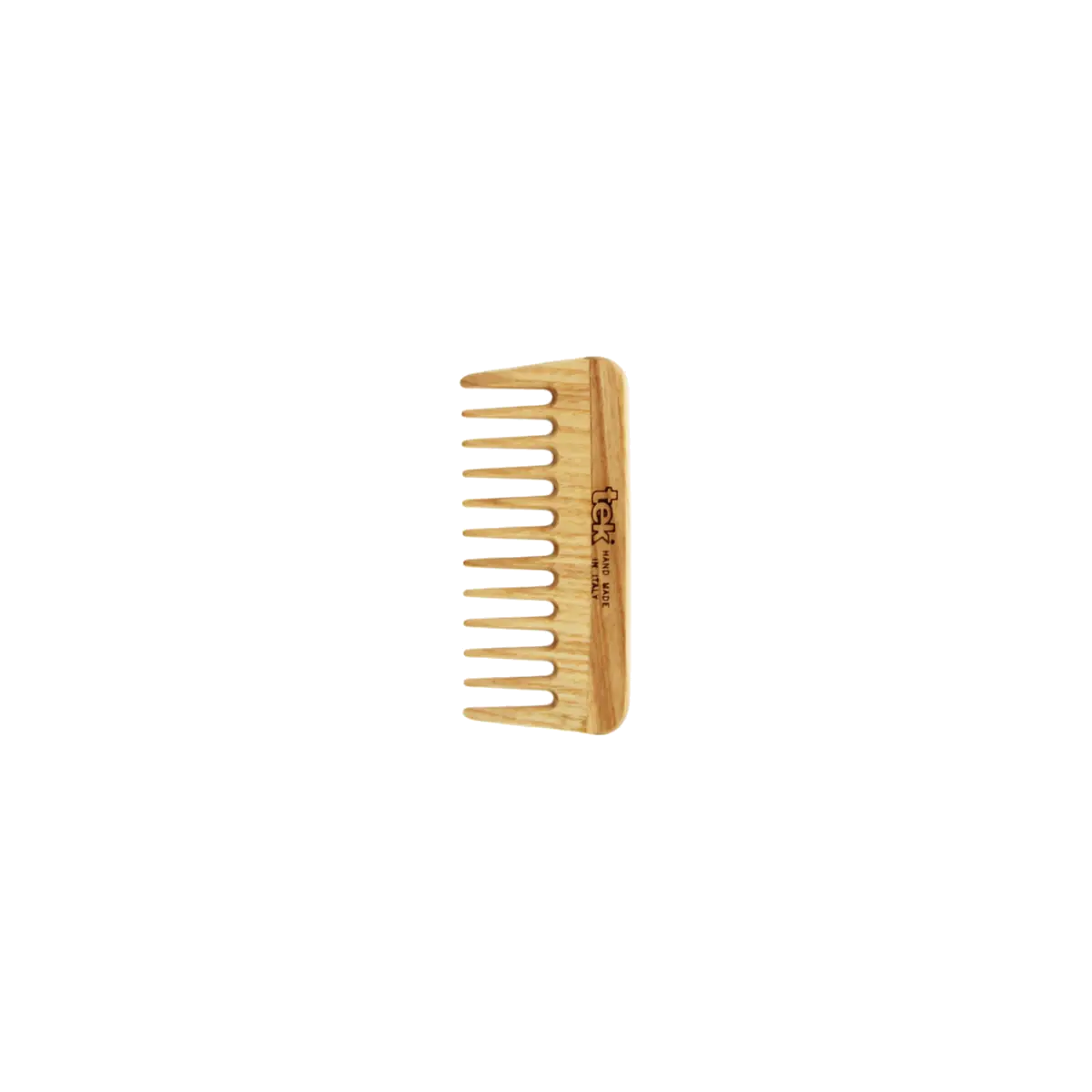 TEK mini 10 cm uosio medienos šukos | Mini 10 cm wide-tooth ash wood comb, SKU 2025-03