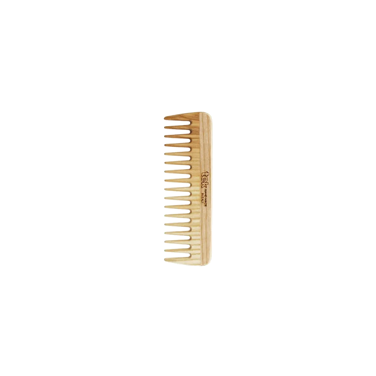 TEK mažos 14 cm uosio medienos šukos | Small 14 cm wide-tooth ash wood comb, SKU 2030-03