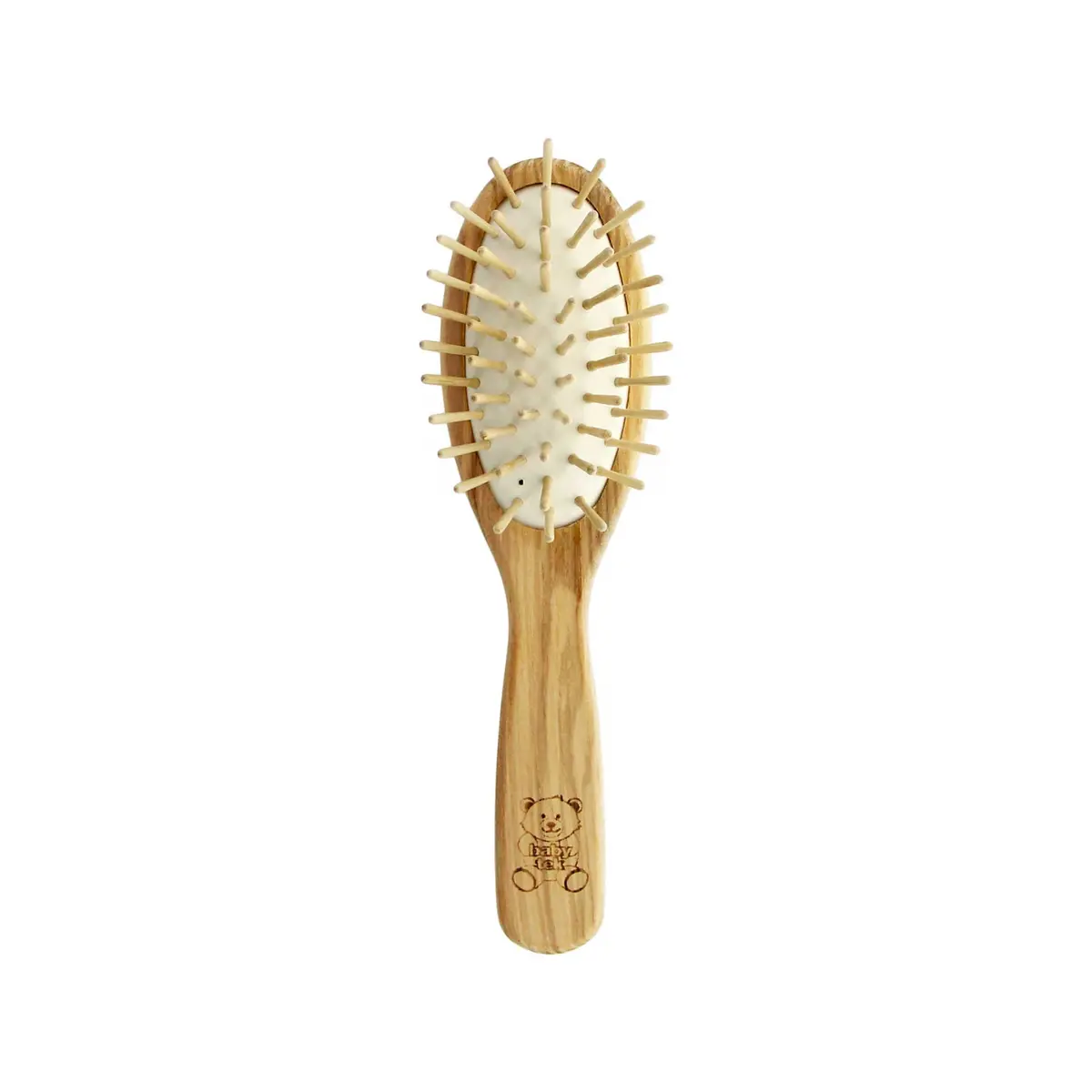 TEK vaikiškas ovalus uosio medienos plaukų šepetys | Wooden ash children’s hair brush, SKU 7190-03